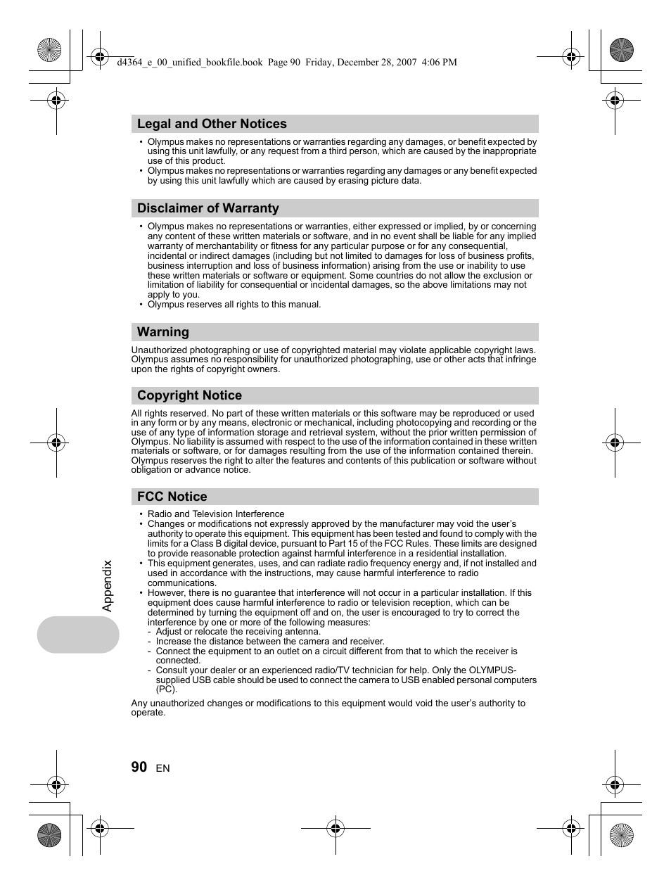 Olympus SP-570 UZ User Manual | Page 90 / 100
