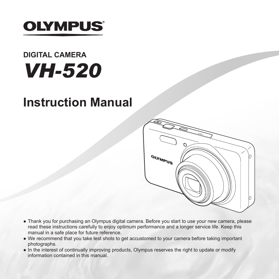 Olympus VH-520 User Manual | 68 pages