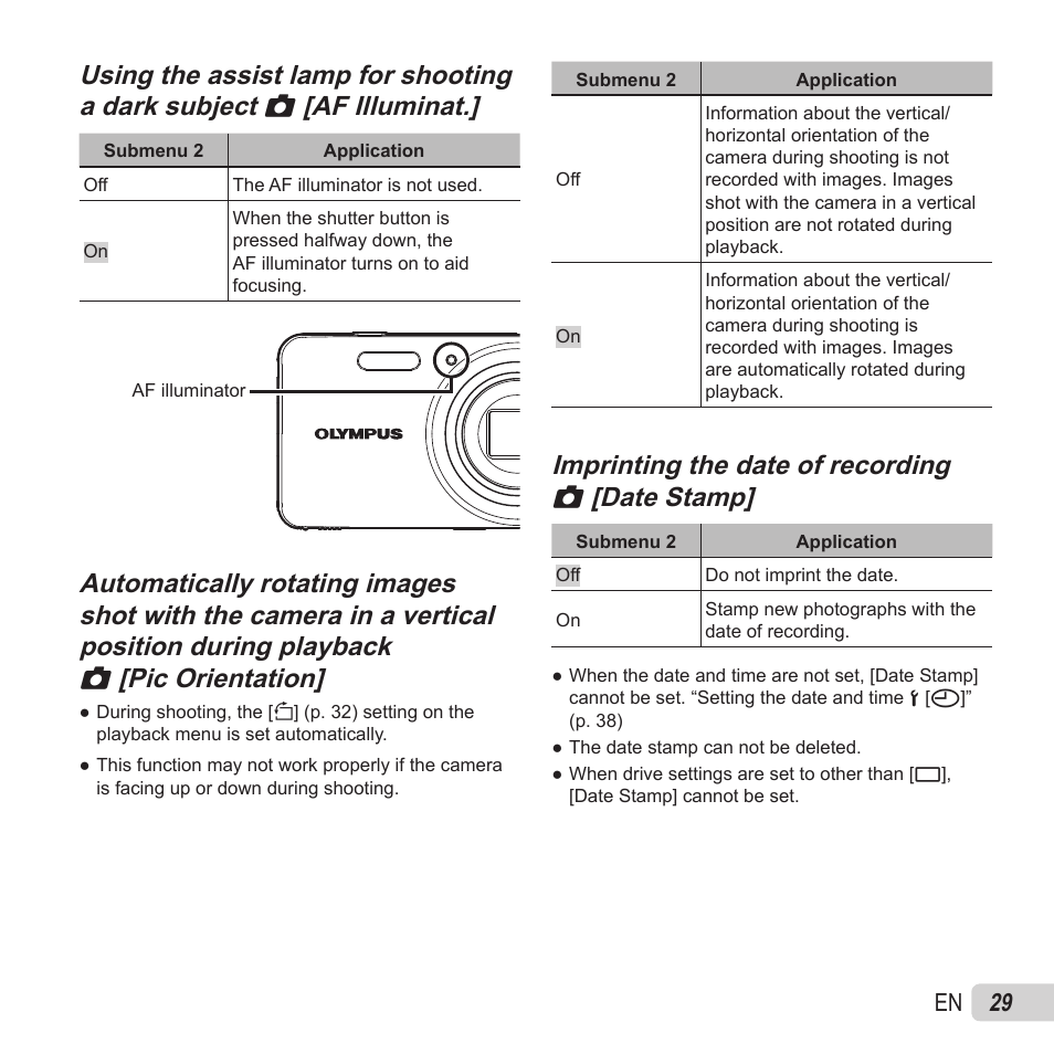 Olympus VH-520 User Manual | Page 29 / 68