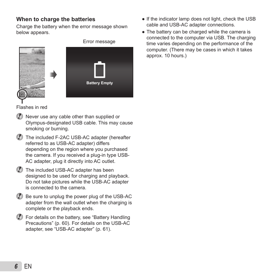 6 en | Olympus VH-520 User Manual | Page 6 / 68