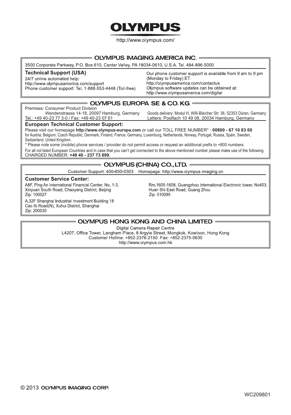 Olympus STYLUS 1 User Manual | Page 120 / 120