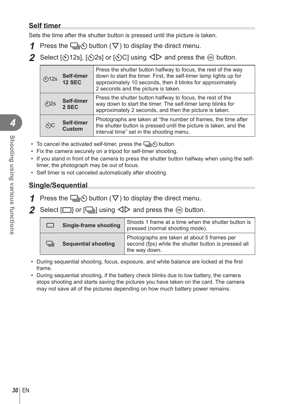 Olympus STYLUS 1 User Manual | Page 30 / 120
