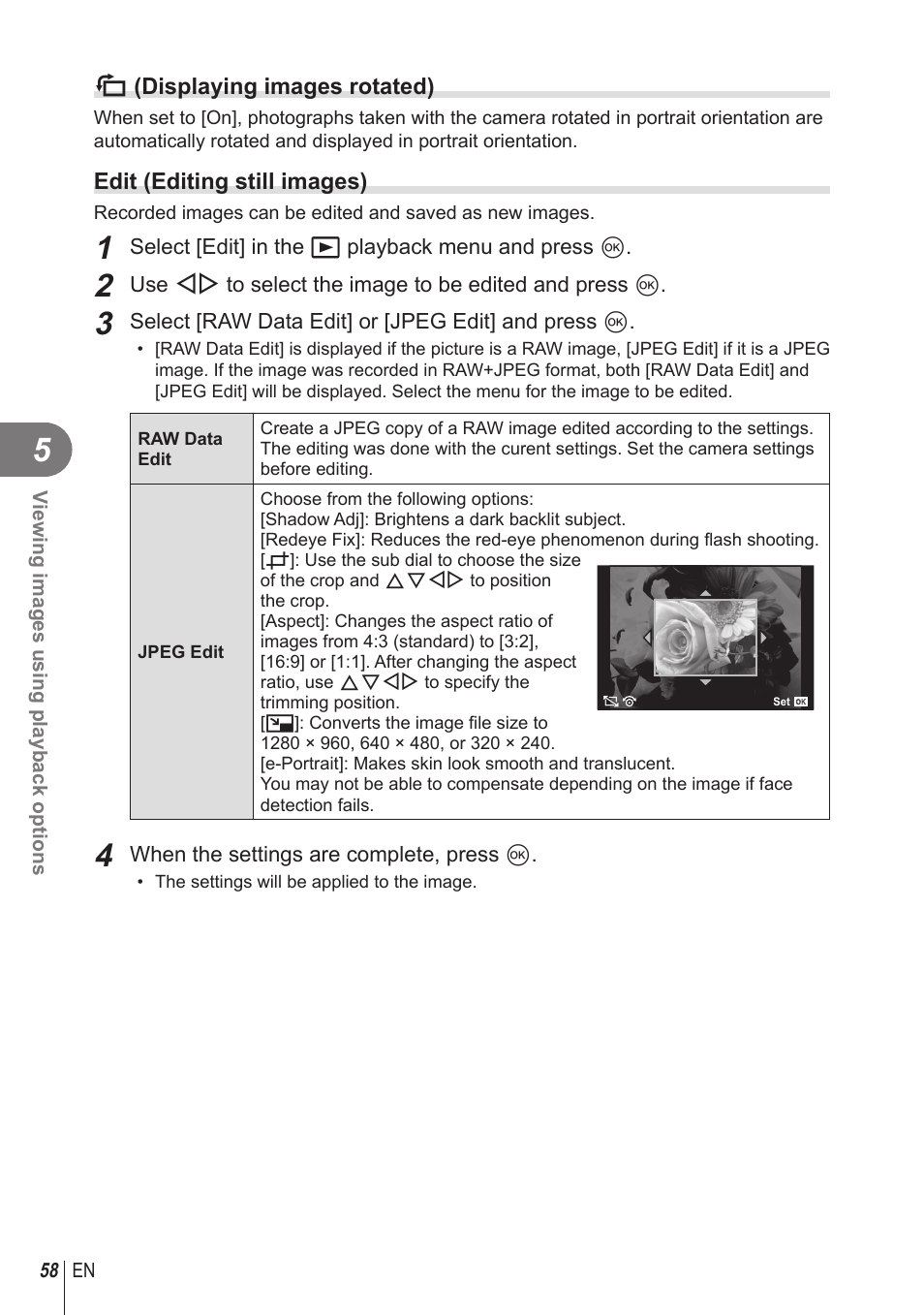 Olympus STYLUS 1 User Manual | Page 58 / 120