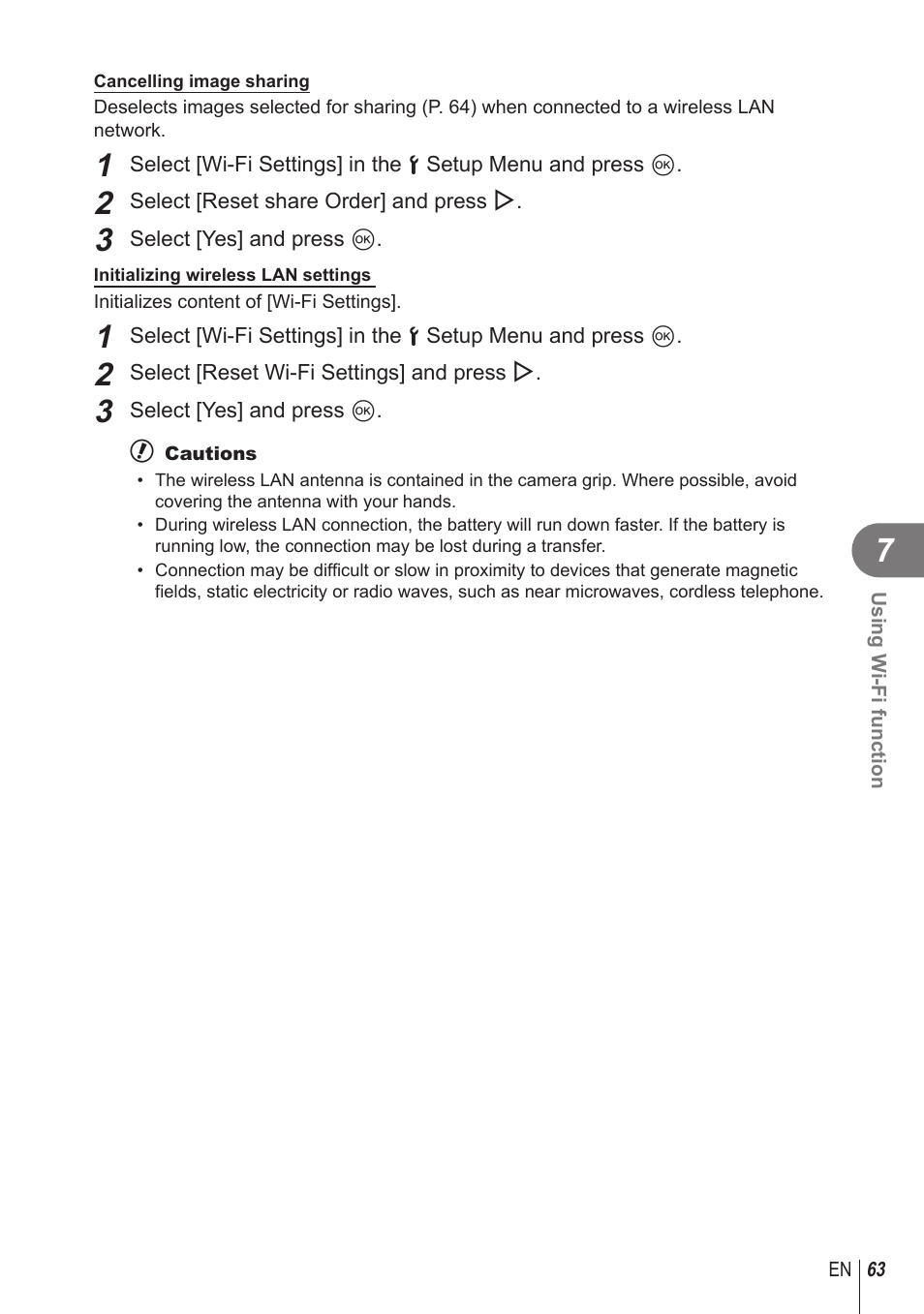 Olympus STYLUS 1 User Manual | Page 63 / 120