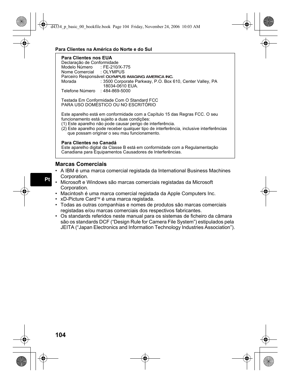 Olympus FE-210 User Manual | Page 104 / 108