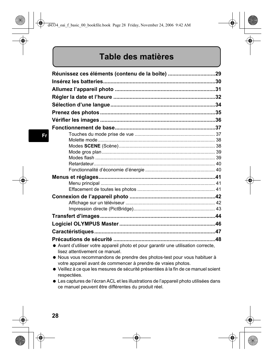 Olympus FE-210 User Manual | Page 28 / 108