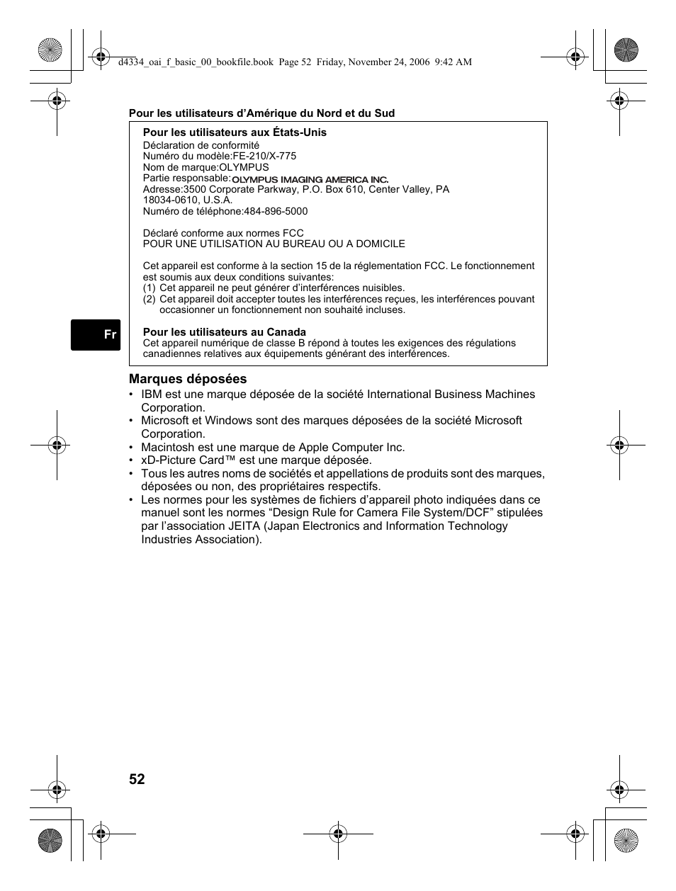 Olympus FE-210 User Manual | Page 52 / 108