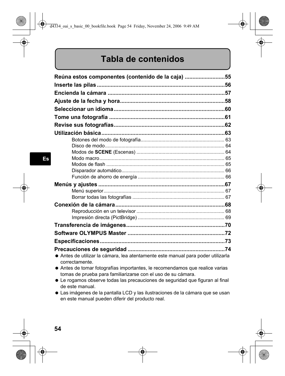 Olympus FE-210 User Manual | Page 54 / 108