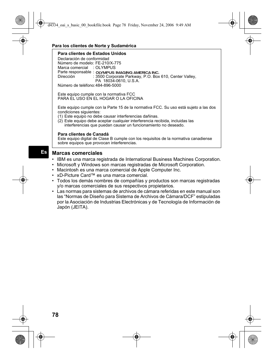 Olympus FE-210 User Manual | Page 78 / 108