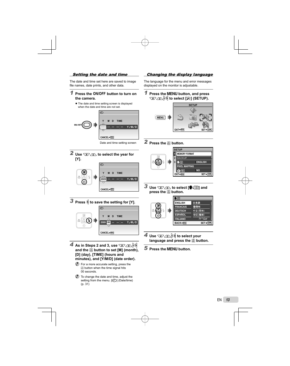 Olympus FE-3010 User Manual | Page 13 / 62