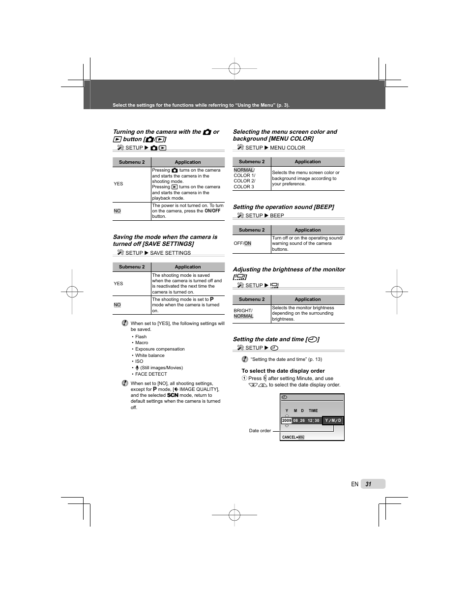 Olympus FE-3010 User Manual | Page 31 / 62