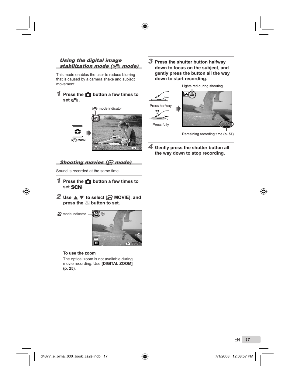 Olympus STYLUS 1040 User Manual | Page 17 / 70