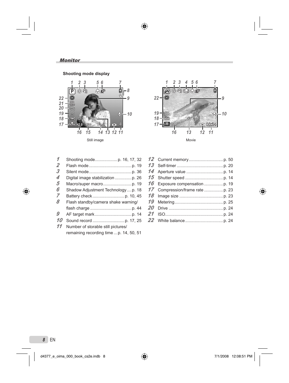 Olympus STYLUS 1040 User Manual | Page 8 / 70