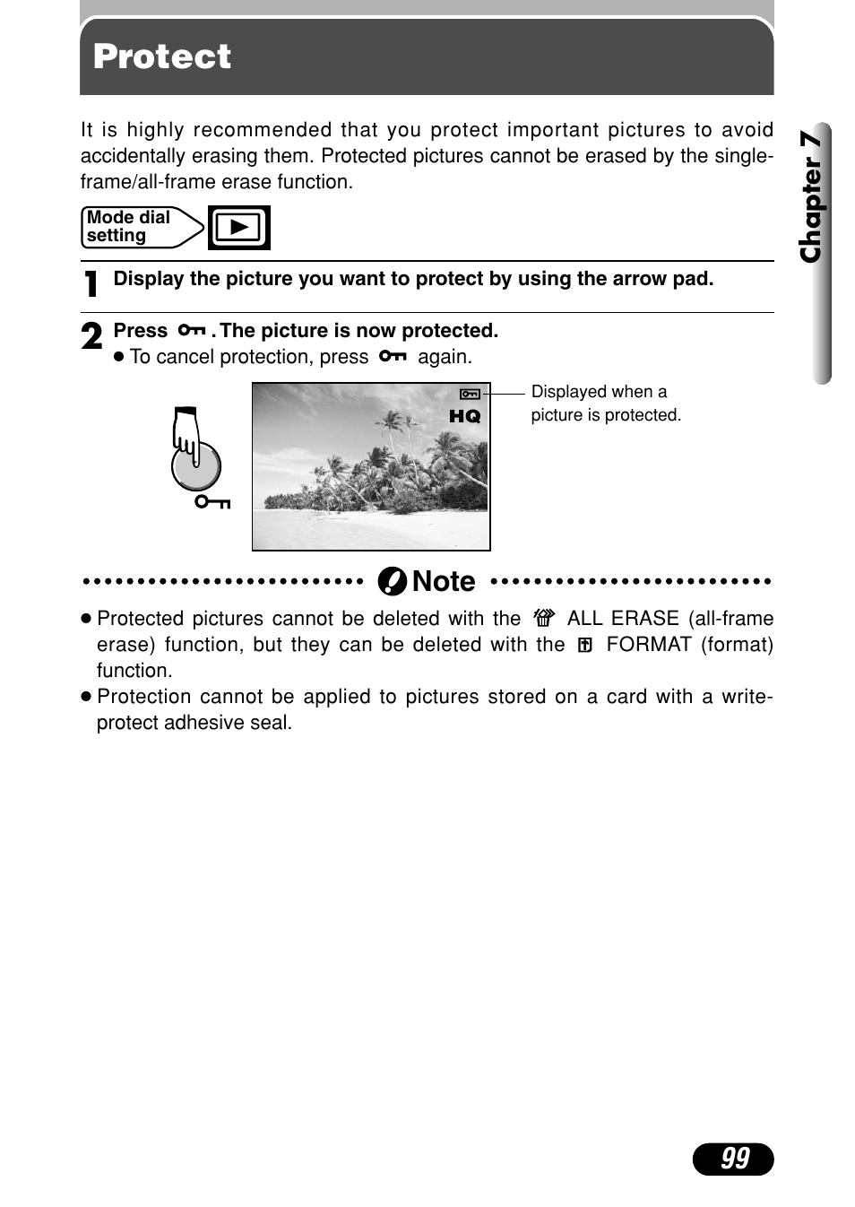 Protect | Olympus C-720 Ultra Zoom User Manual | Page 100 / 180