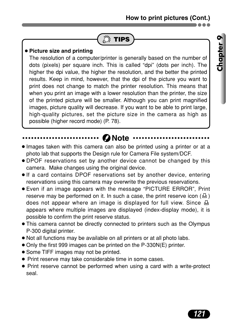 Chapter 9 | Olympus C-720 Ultra Zoom User Manual | Page 122 / 180