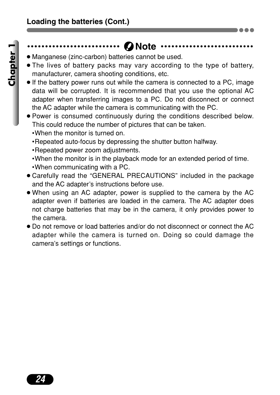 Chapter 1 | Olympus C-720 Ultra Zoom User Manual | Page 25 / 180
