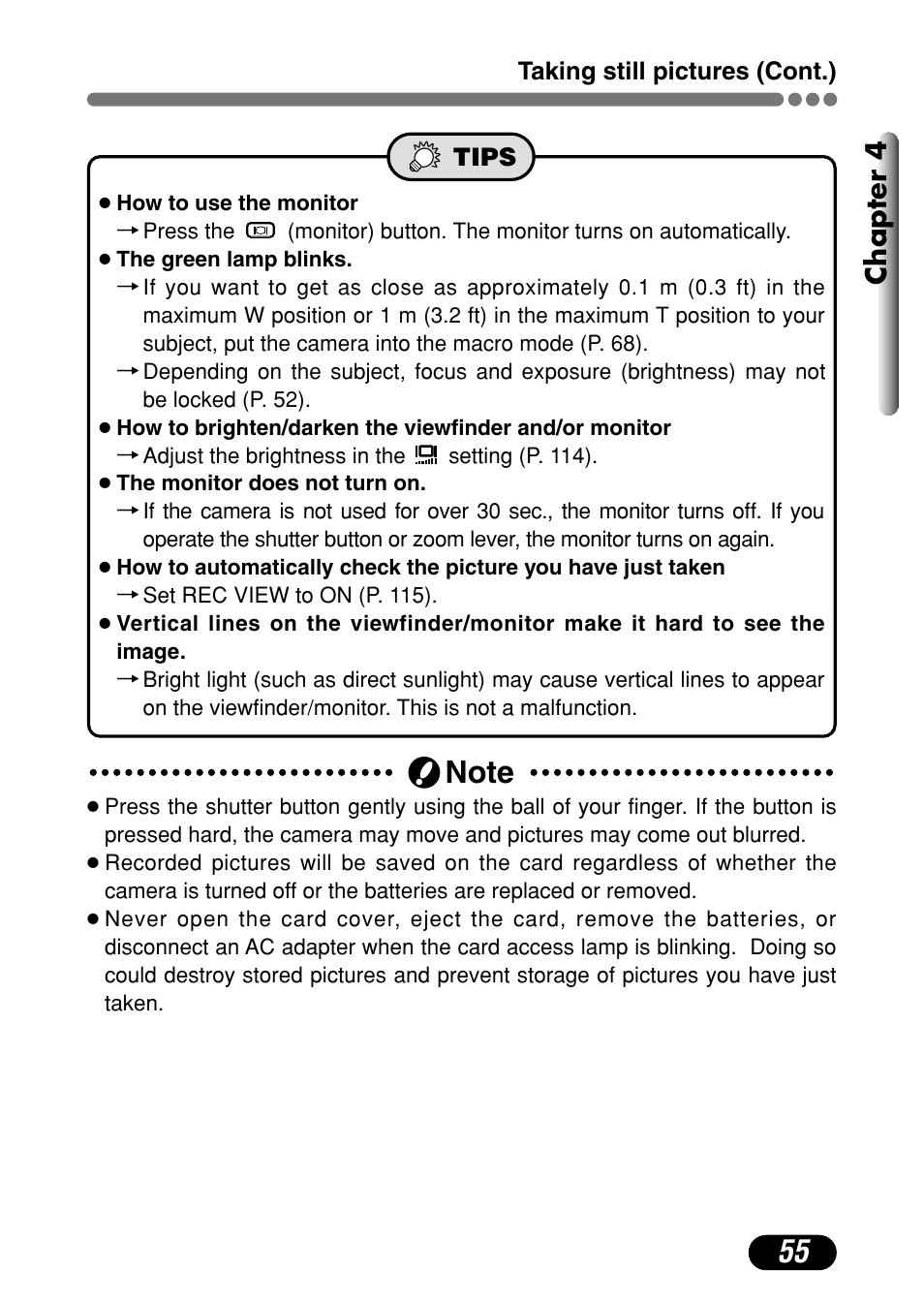 Chapter 4 | Olympus C-720 Ultra Zoom User Manual | Page 56 / 180