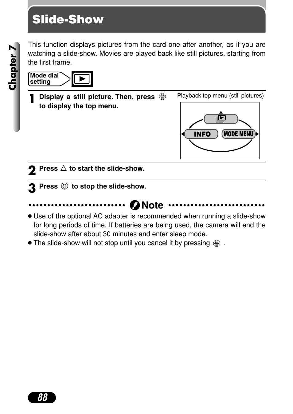 Slide-show | Olympus C-720 Ultra Zoom User Manual | Page 89 / 180