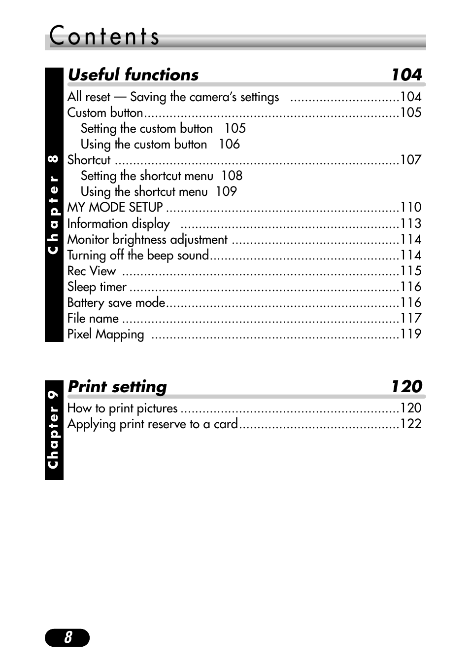 Olympus C-720 Ultra Zoom User Manual | Page 9 / 180