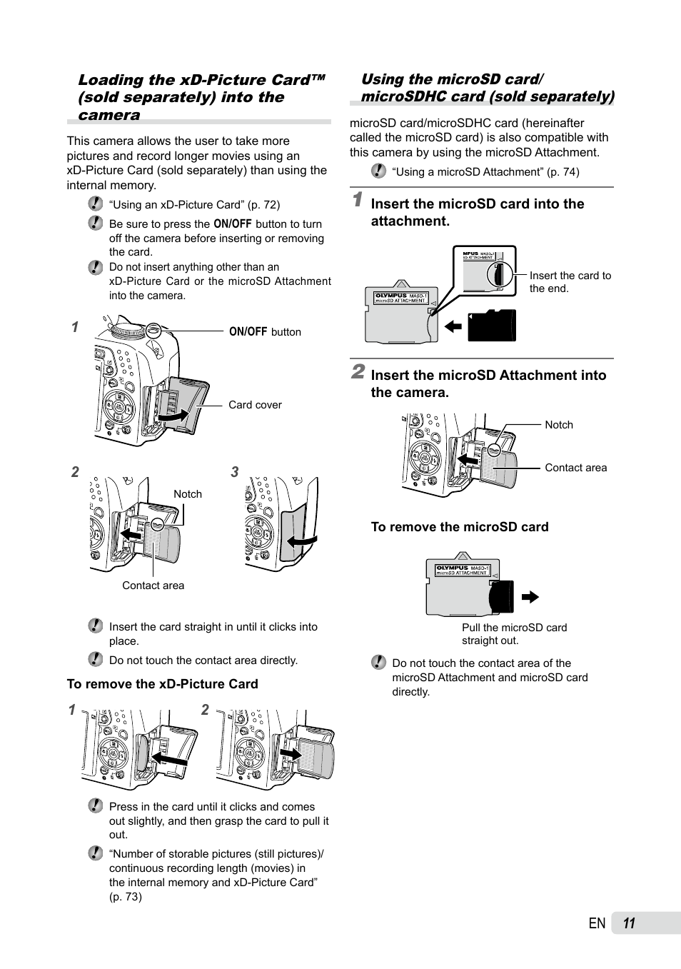 Olympus SP-590UZ User Manual | Page 11 / 86