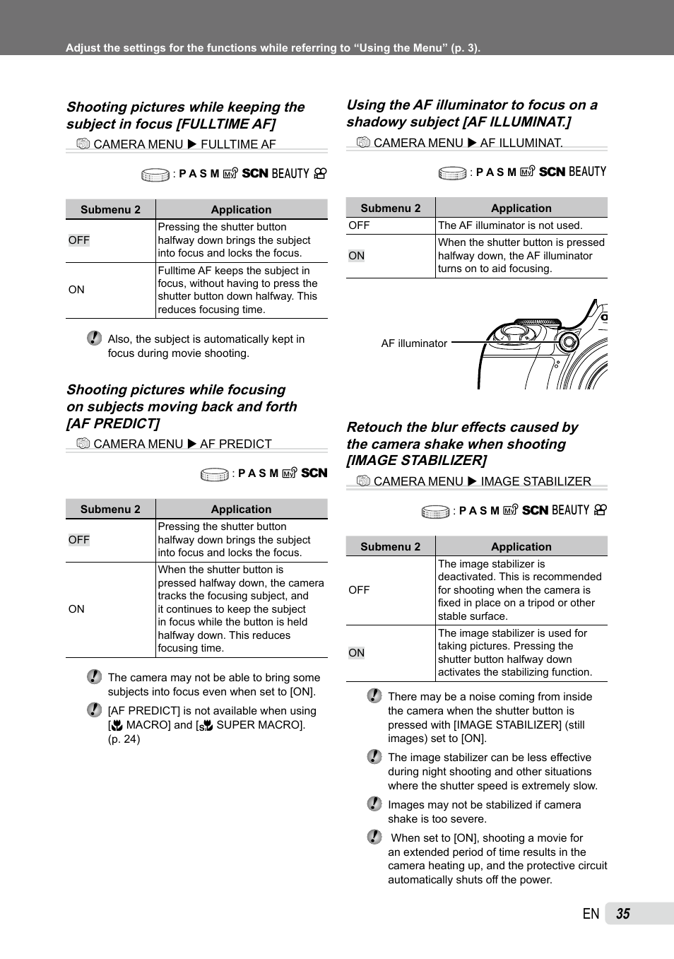 Olympus SP-590UZ User Manual | Page 35 / 86