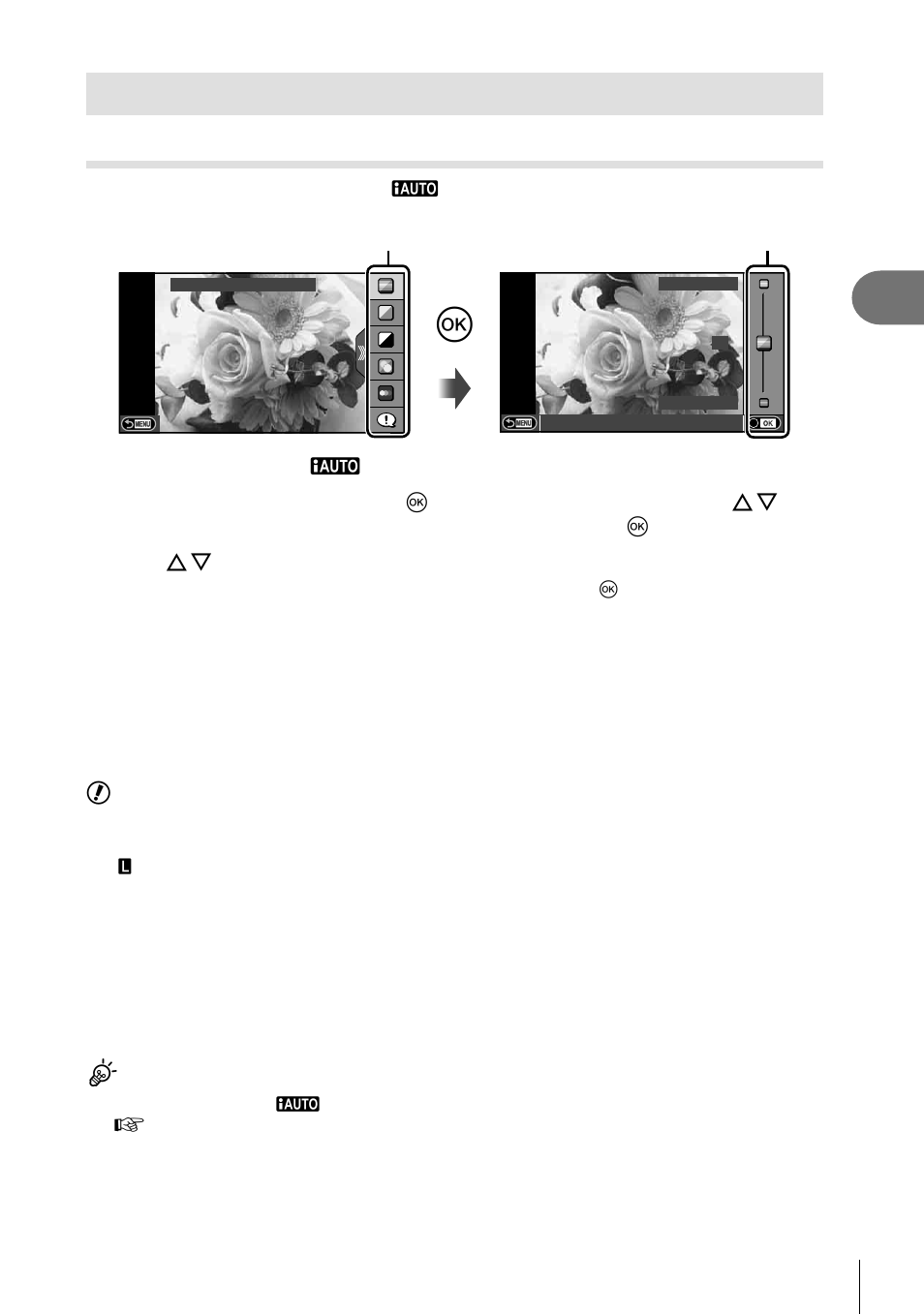 Using shooting options | Olympus E-PL5 User Manual | Page 31 / 133