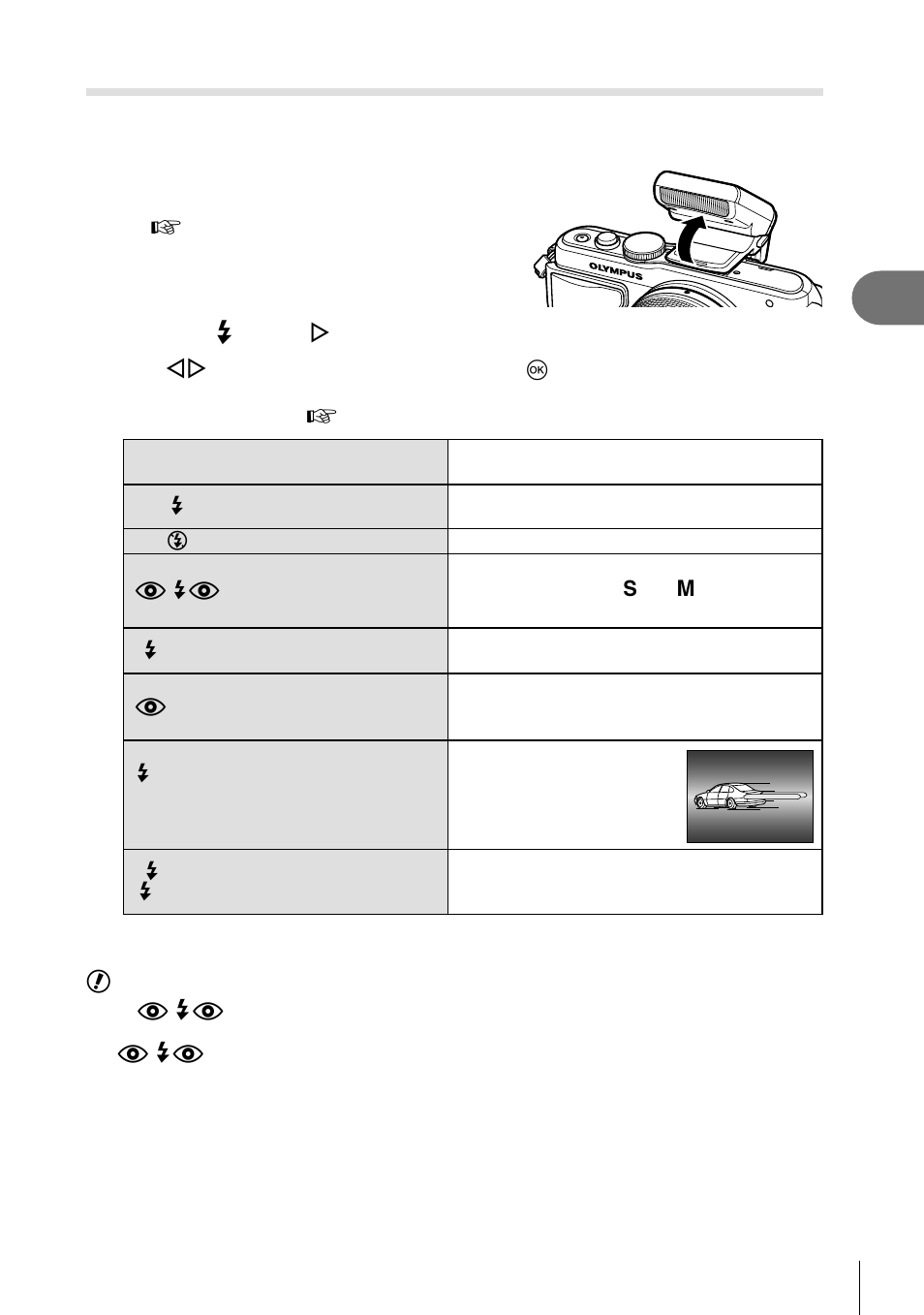 Basic operations, Using a fl ash (fl ash photography) | Olympus E-PL5 User Manual | Page 33 / 133