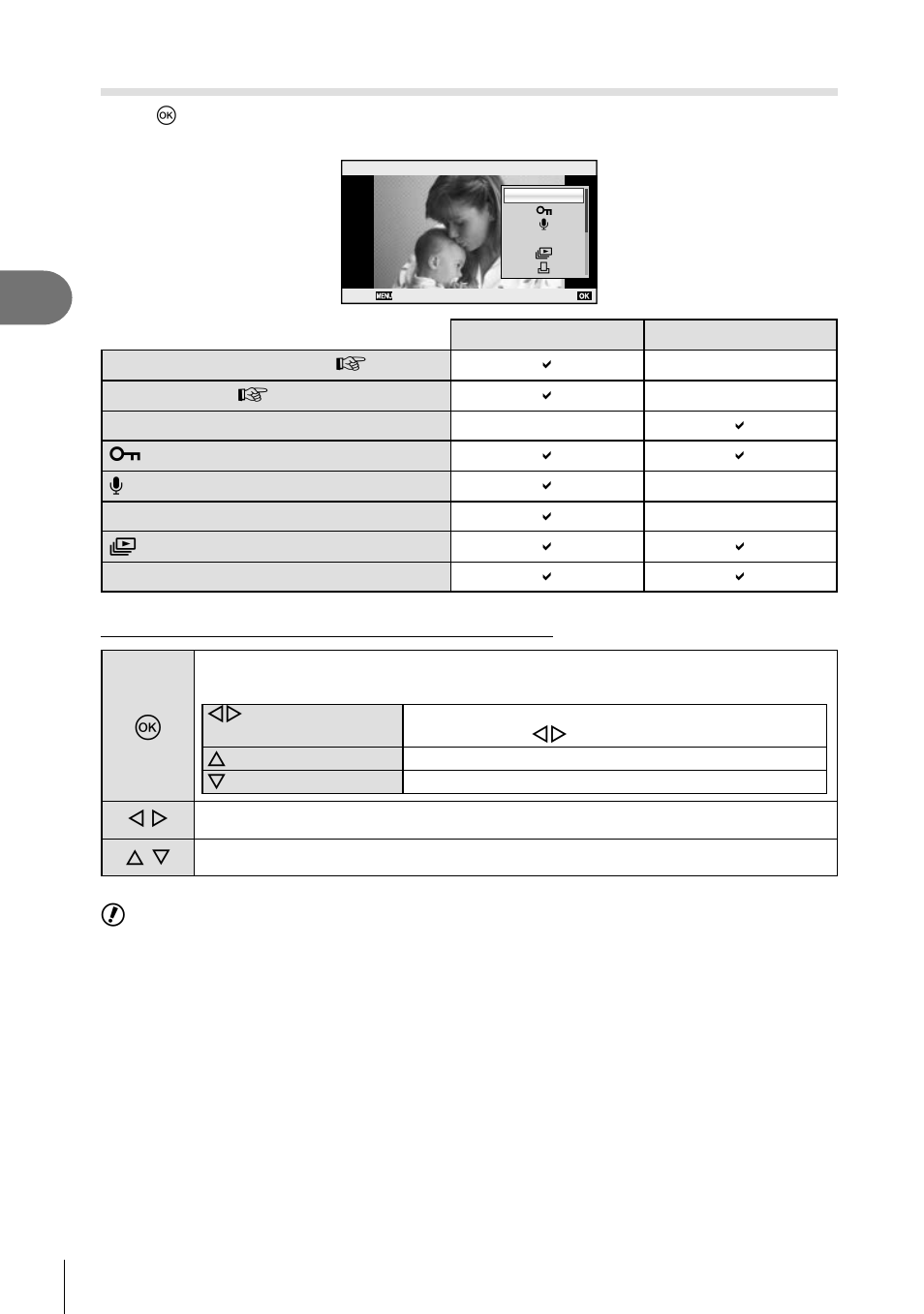 Basic operations, Using playback options | Olympus E-PL5 User Manual | Page 40 / 133