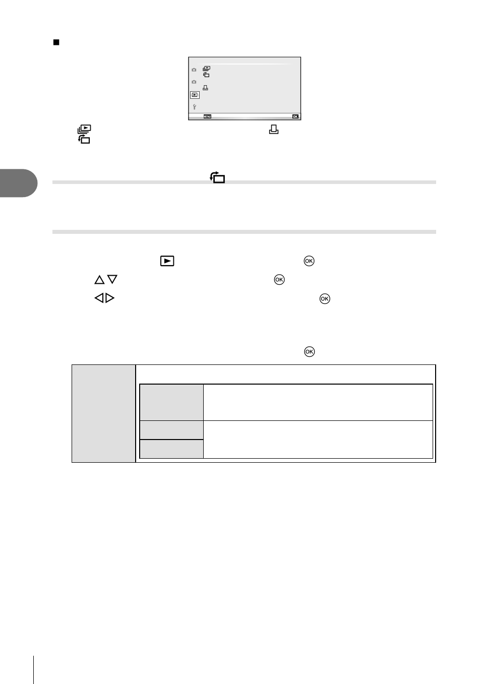 Frequently-used options and customization, Displaying images rotated ( r ), Editing still images | Olympus E-PL5 User Manual | Page 66 / 133