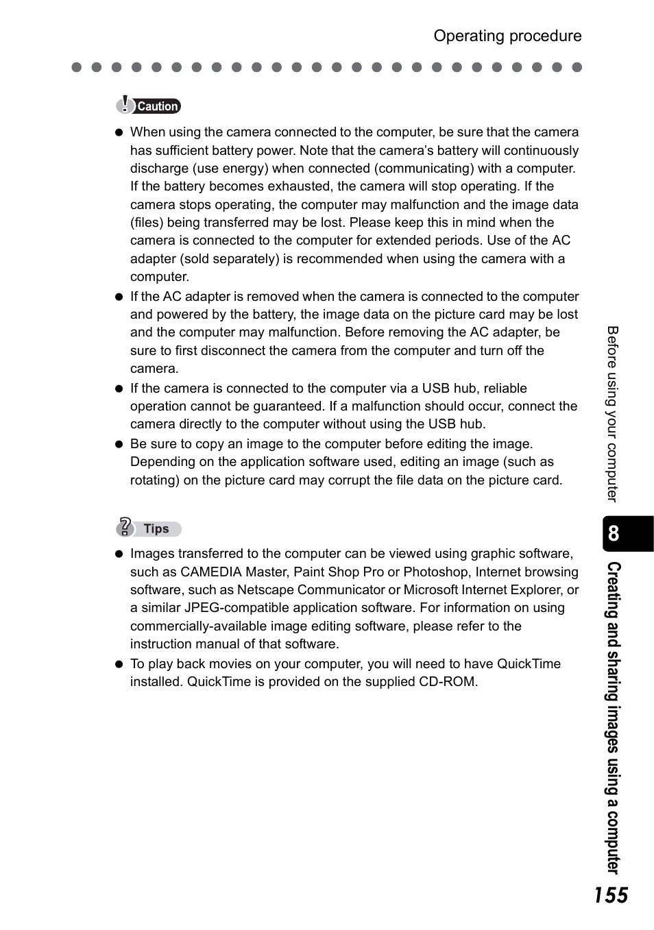 Olympus Stylus 410 Digital User Manual | Page 155 / 228