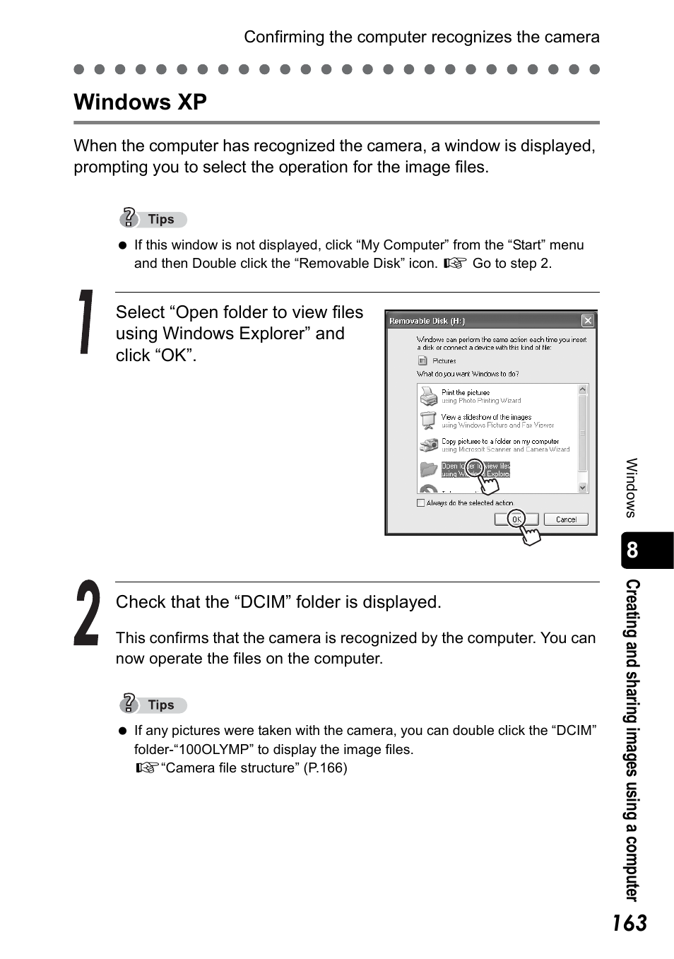 Windows xp | Olympus Stylus 410 Digital User Manual | Page 163 / 228