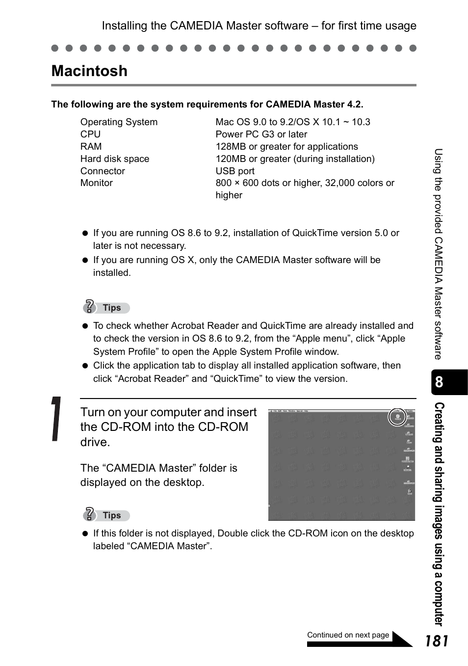 Macintosh | Olympus Stylus 410 Digital User Manual | Page 181 / 228
