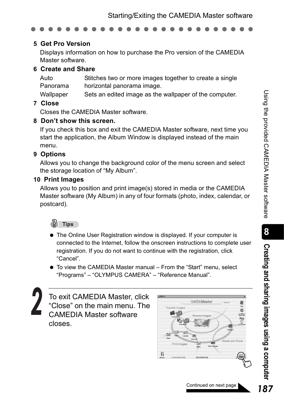 Olympus Stylus 410 Digital User Manual | Page 187 / 228