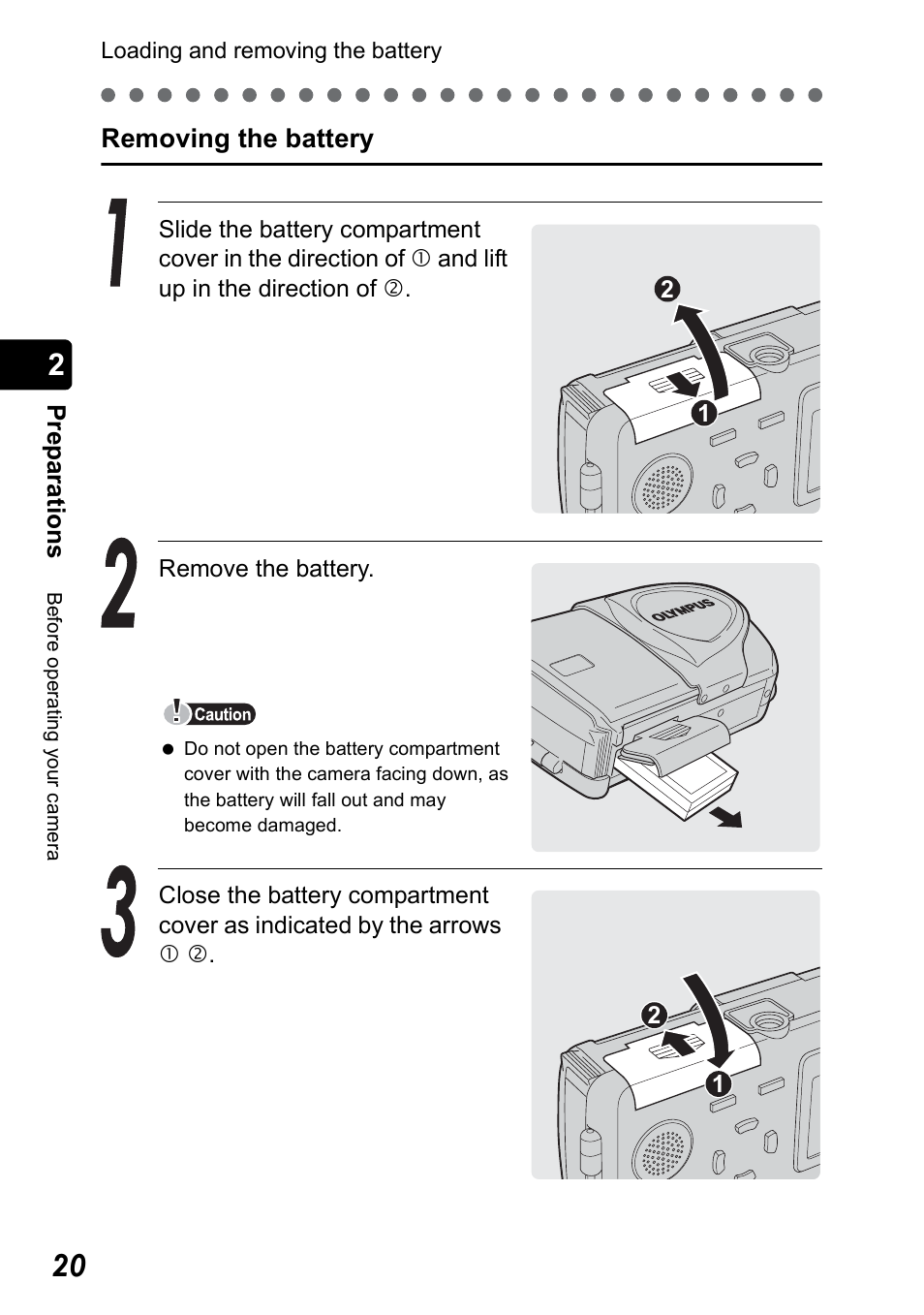 Olympus Stylus 410 Digital User Manual | Page 20 / 228