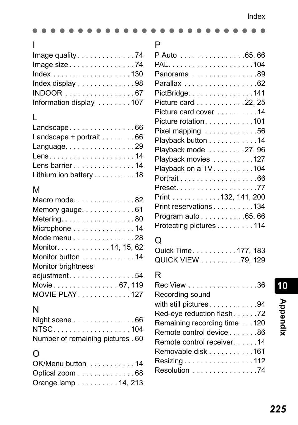 Olympus Stylus 410 Digital User Manual | Page 225 / 228