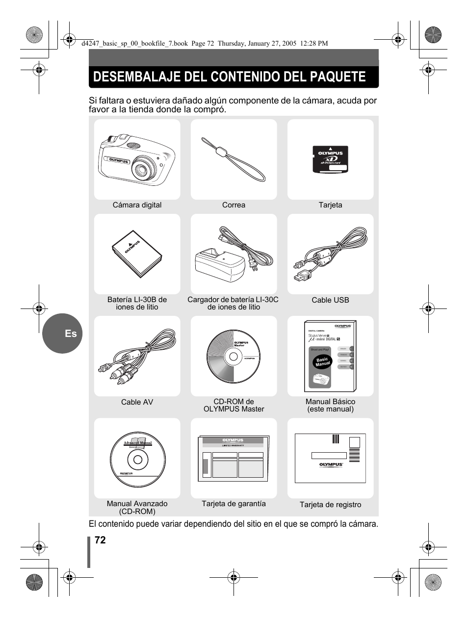 Olympus Stylus Verve S User Manual | Page 72 / 124