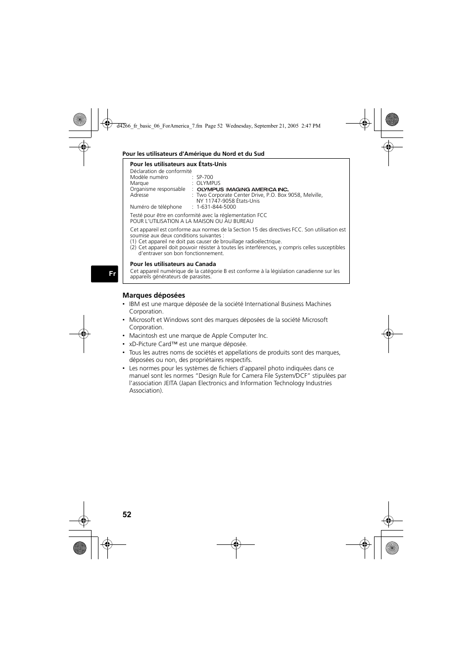 Olympus SP-700 User Manual | Page 52 / 84