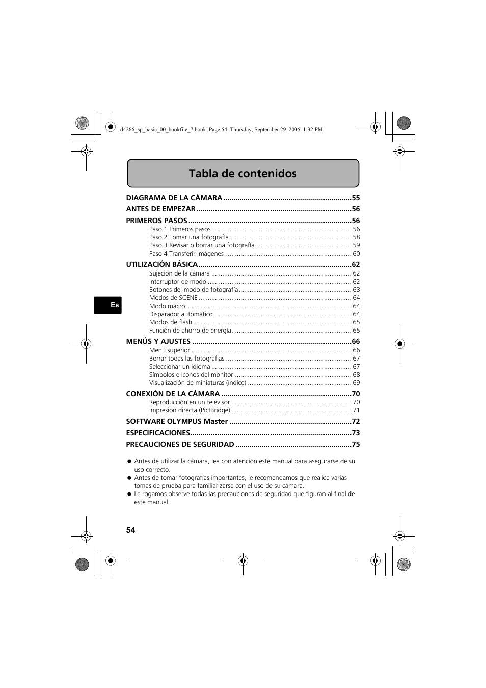 Olympus SP-700 User Manual | Page 54 / 84
