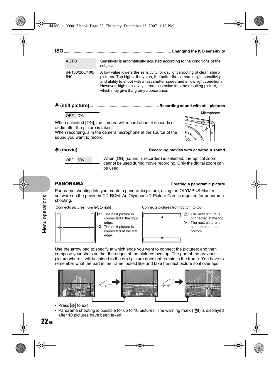 Olympus FE-350 User Manual | Page 22 / 68