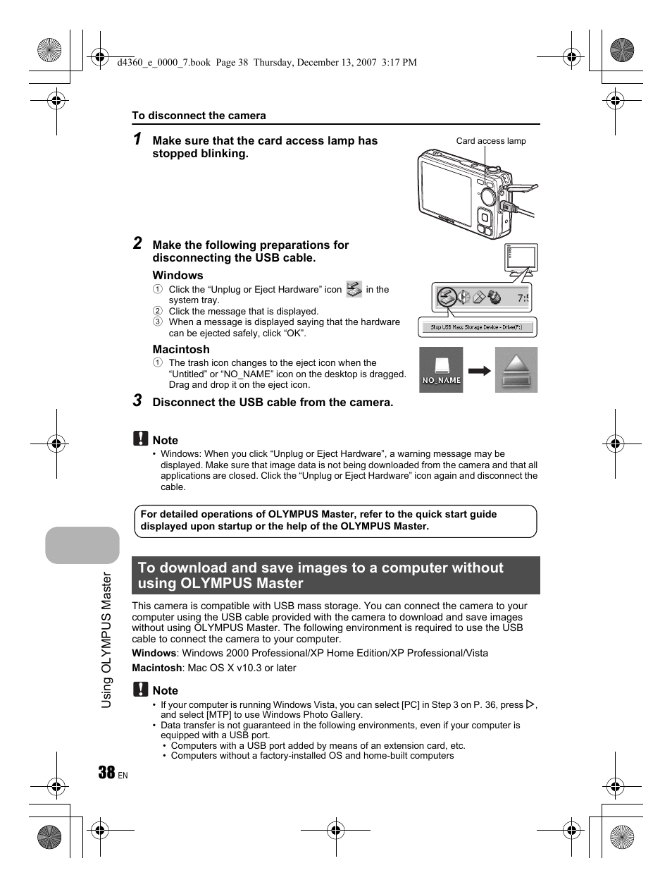 Olympus FE-350 User Manual | Page 38 / 68