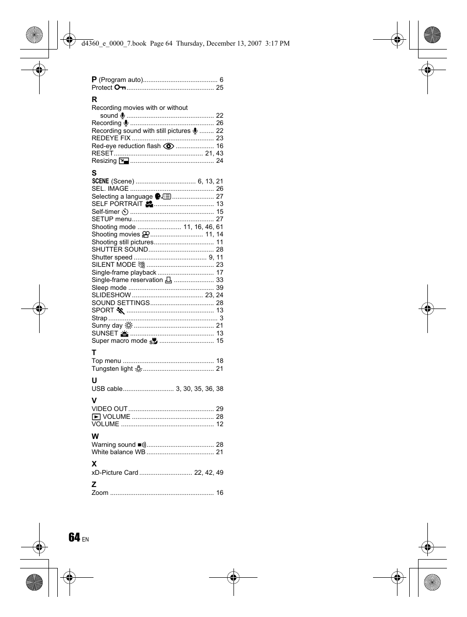Olympus FE-350 User Manual | Page 64 / 68