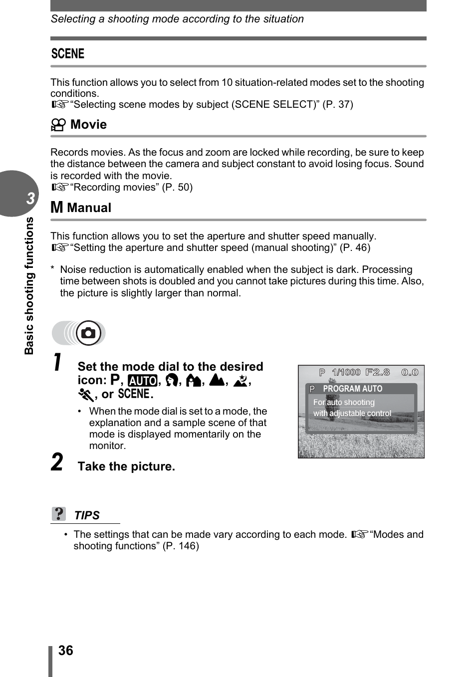 Olympus D-595 Zoom User Manual | Page 36 / 156
