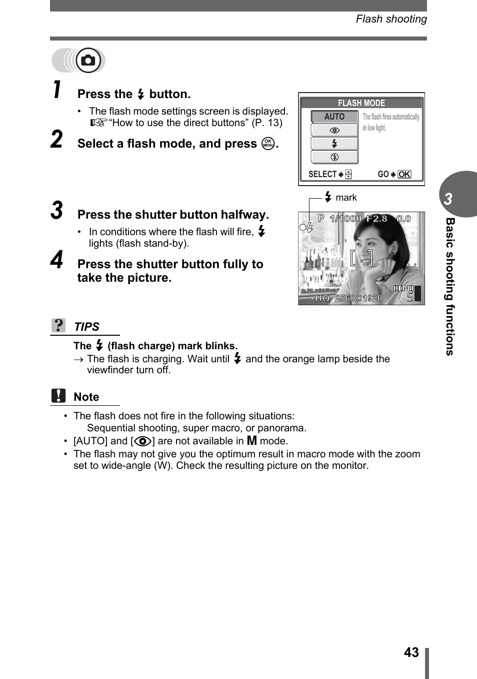 Olympus D-595 Zoom User Manual | Page 43 / 156