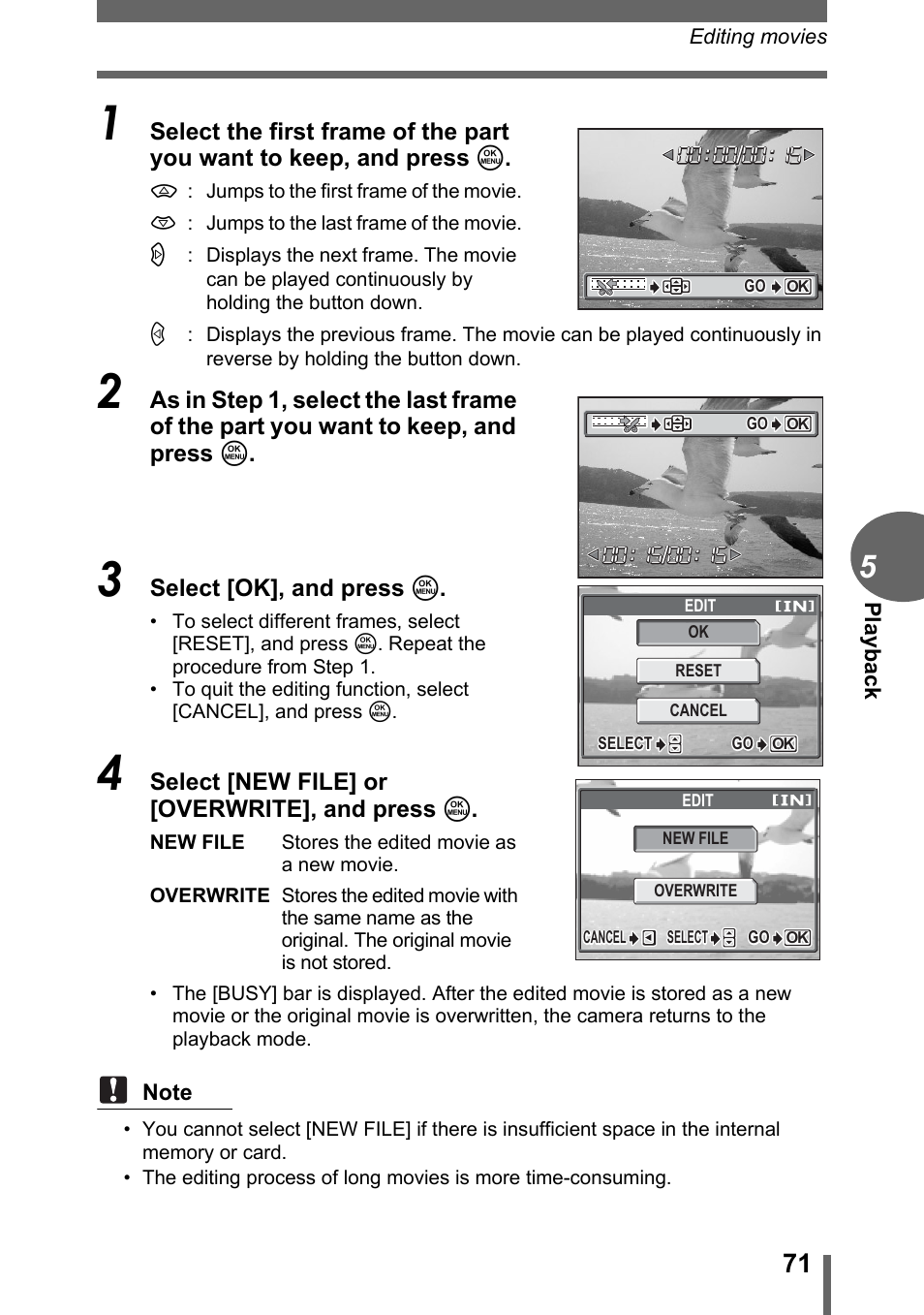 Olympus D-595 Zoom User Manual | Page 71 / 156