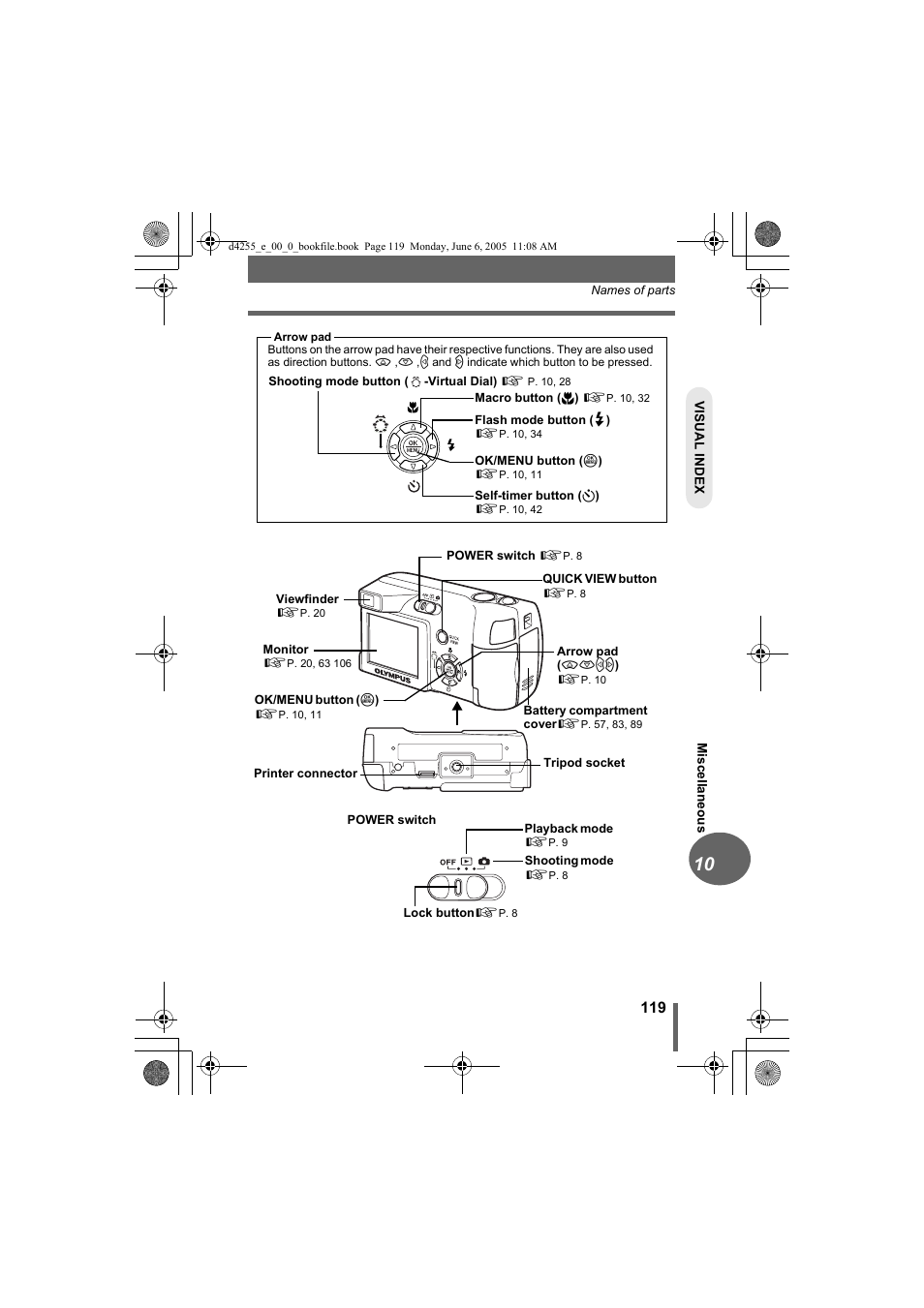 Olympus D-555 Zoom ImageLink User Manual | Page 119 / 124