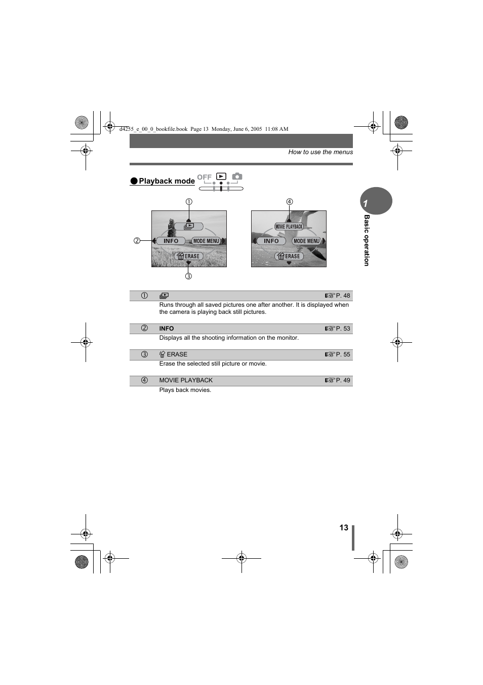 Olympus D-555 Zoom ImageLink User Manual | Page 13 / 124