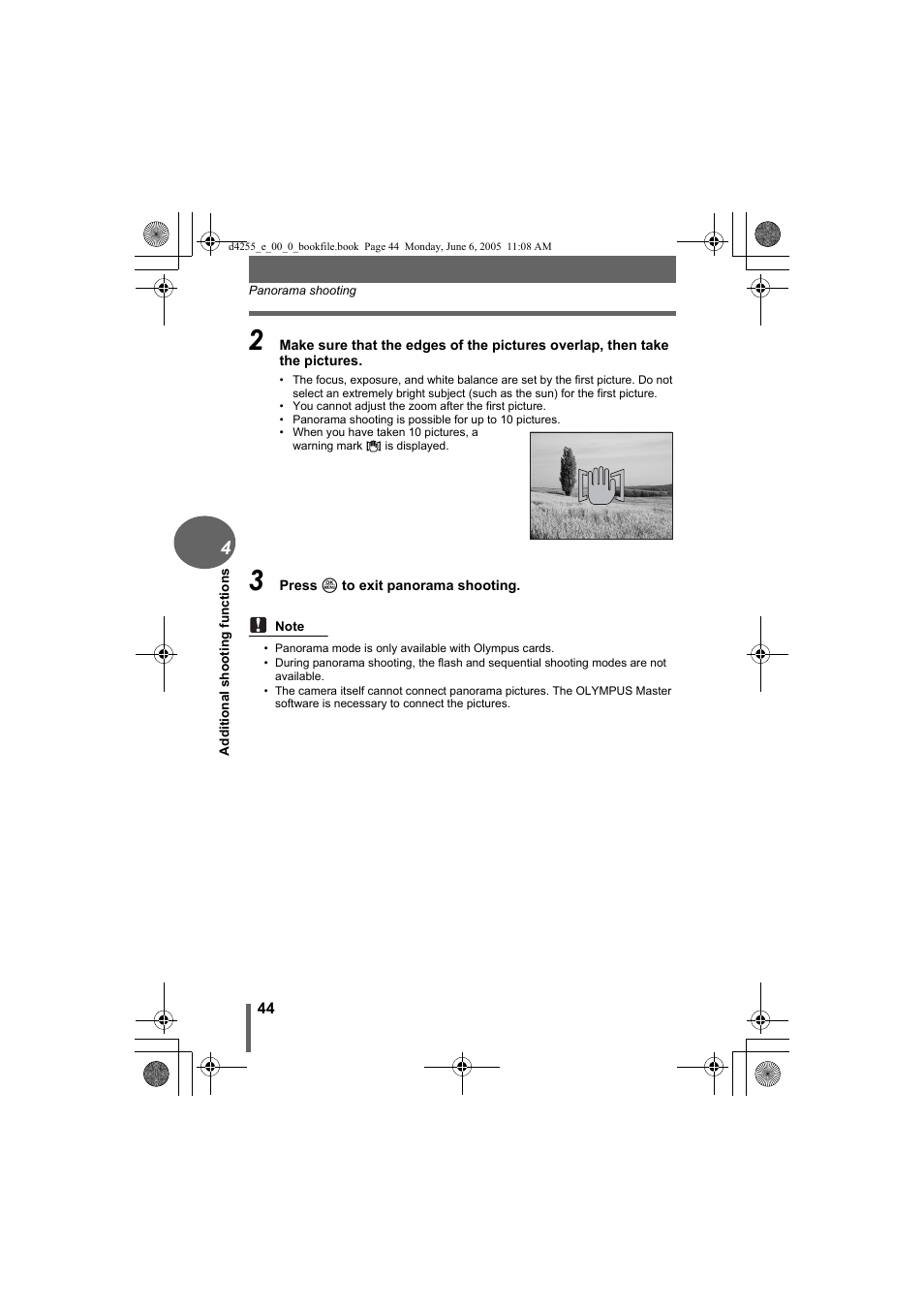 Olympus D-555 Zoom ImageLink User Manual | Page 44 / 124