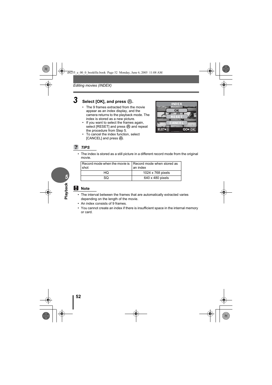 Olympus D-555 Zoom ImageLink User Manual | Page 52 / 124