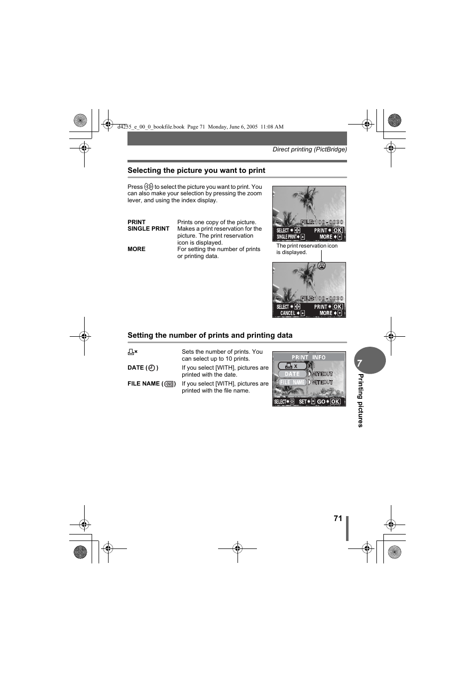 Olympus D-555 Zoom ImageLink User Manual | Page 71 / 124