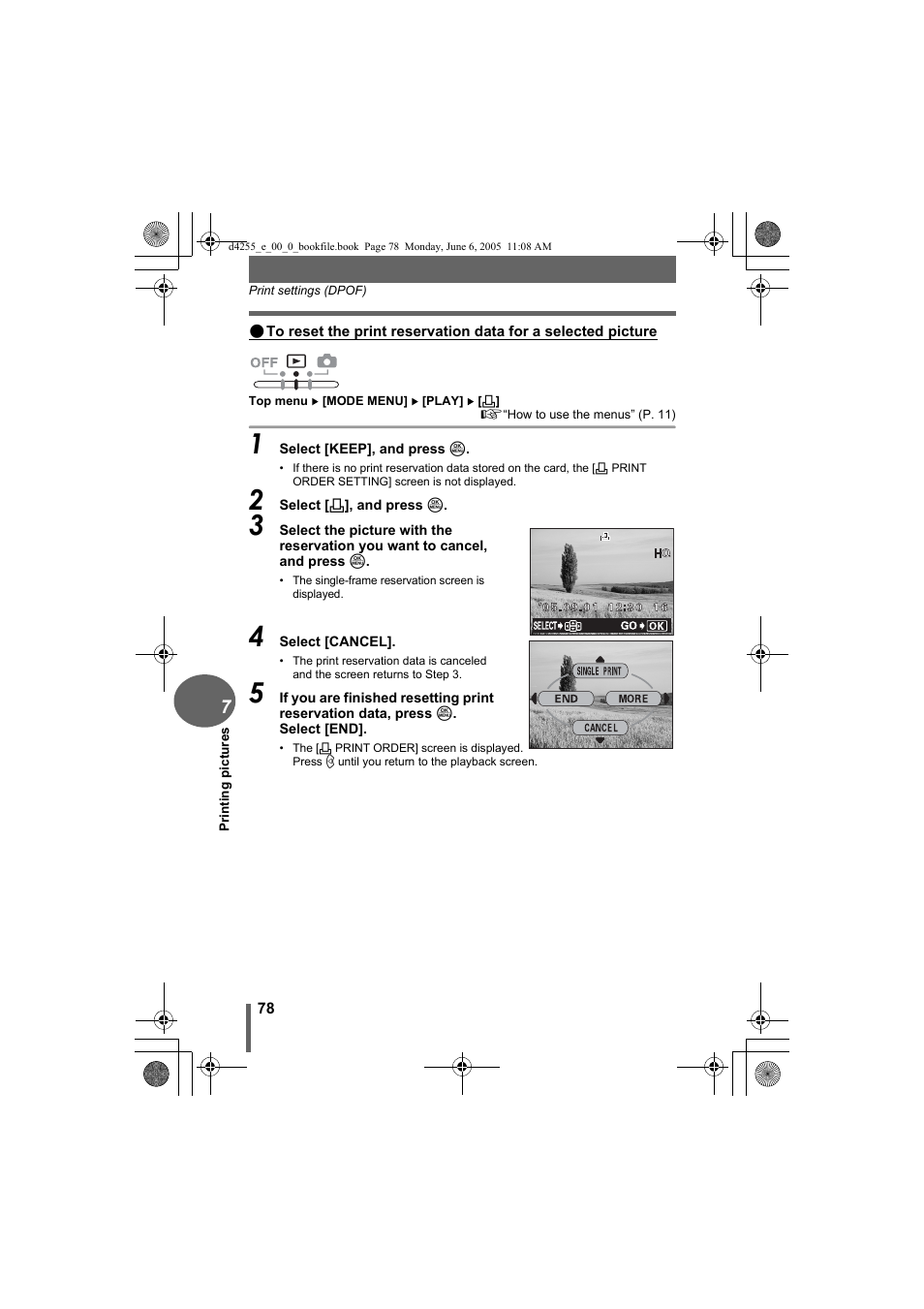 Olympus D-555 Zoom ImageLink User Manual | Page 78 / 124